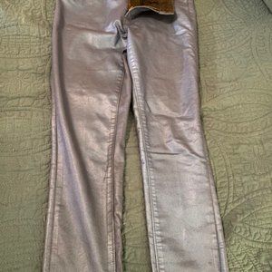 Articles of Society BLUE shimmer coated finish jeans